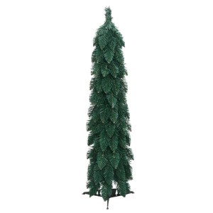 Schlanker, künstlicher Weihnachtsbaum, 60 cm hoch, mit 30 warmweißen LEDs. Ideal für kleine Räume.